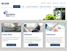 Tablet Screenshot of 2009.neurologische-klinik-westend.de